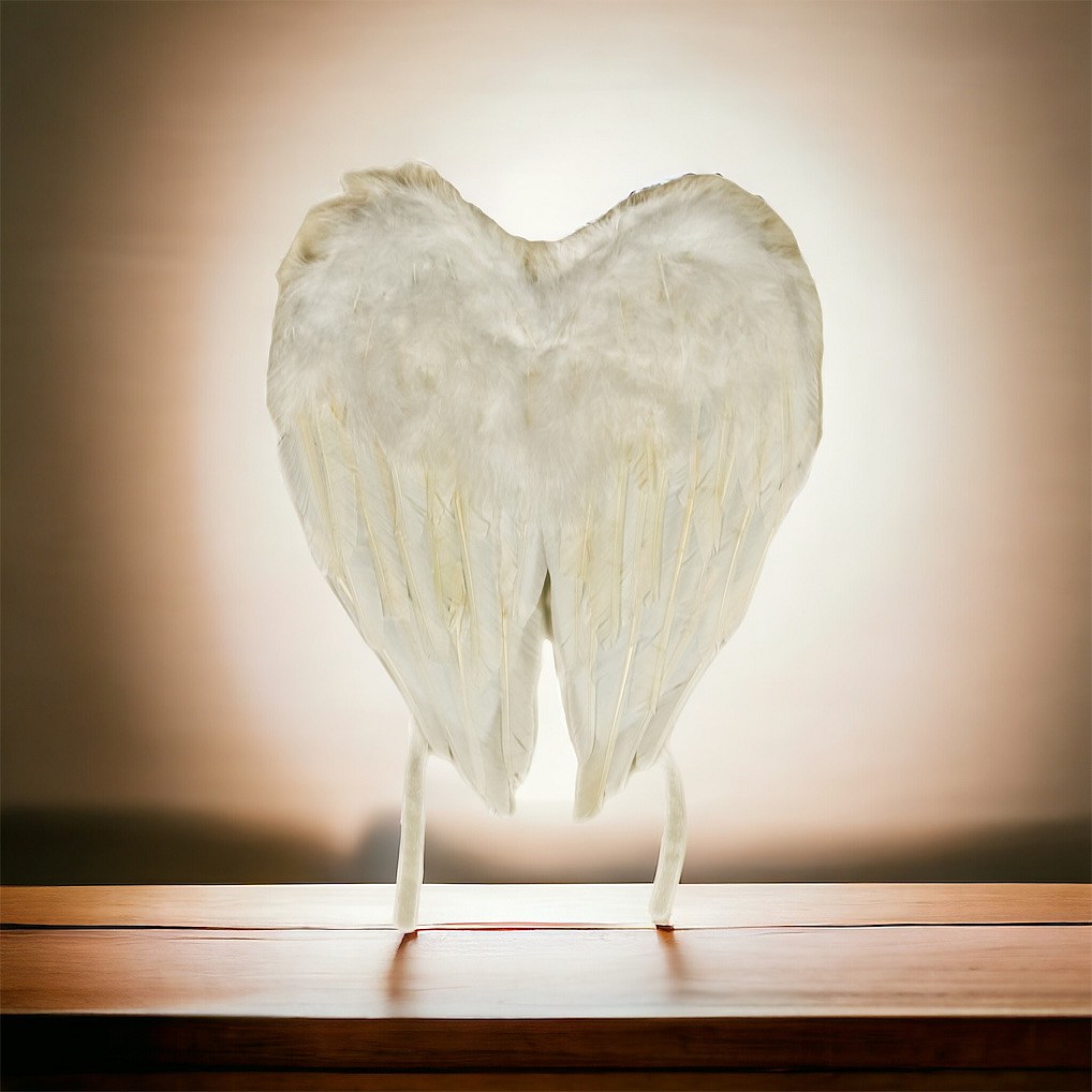 Andělská křídla, 30 x 27 cm, bílá