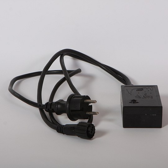 Zdrojový kabel exteriér BI-COLOR, černý