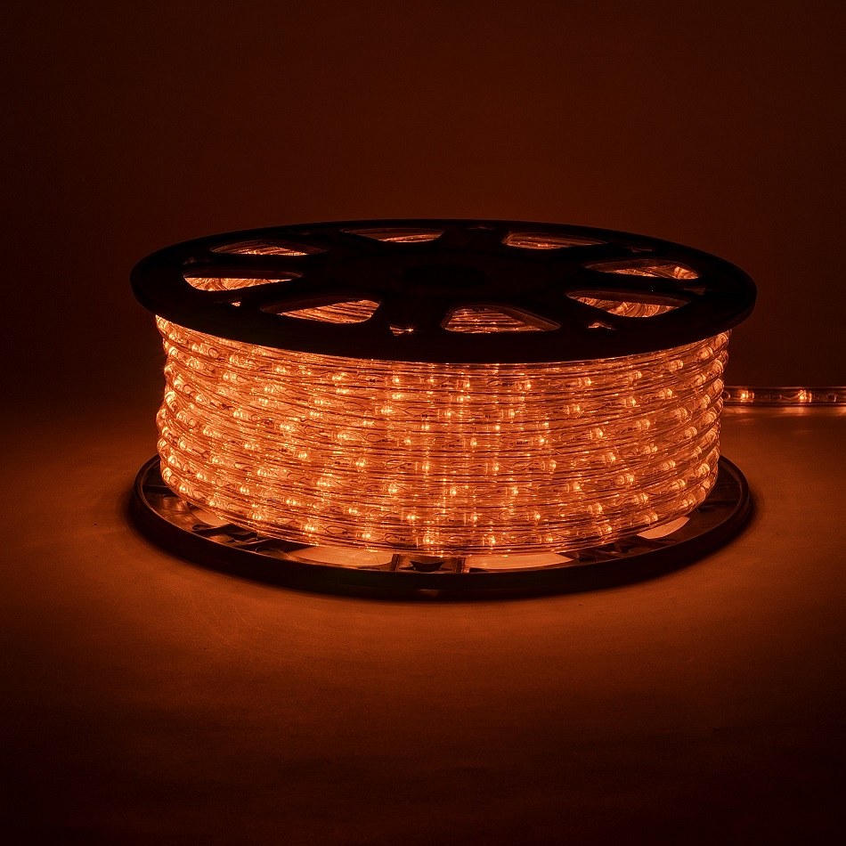 LED hadice 50 m, oranžová, 1500 diod