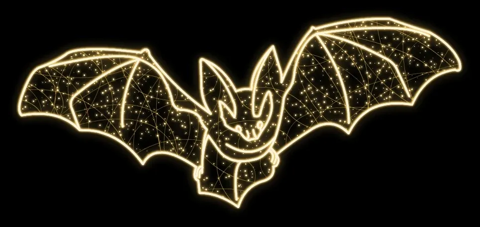 LED světelný dekor, netopýr, 85 x 190 x 5 cm, teple bílá, 230V, 63W, 2kg, 1 díl (kopie)