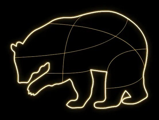 2D LED světelná medvědice, 130 x166 x 3 cm, teple bílá, 36 V, 16,6 w, 6 kg, ze 2 dílů