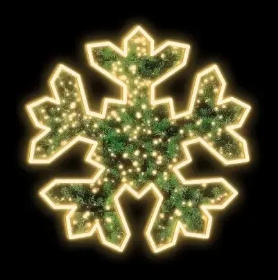 2D LED světelná vločka FB, závěsná, pr