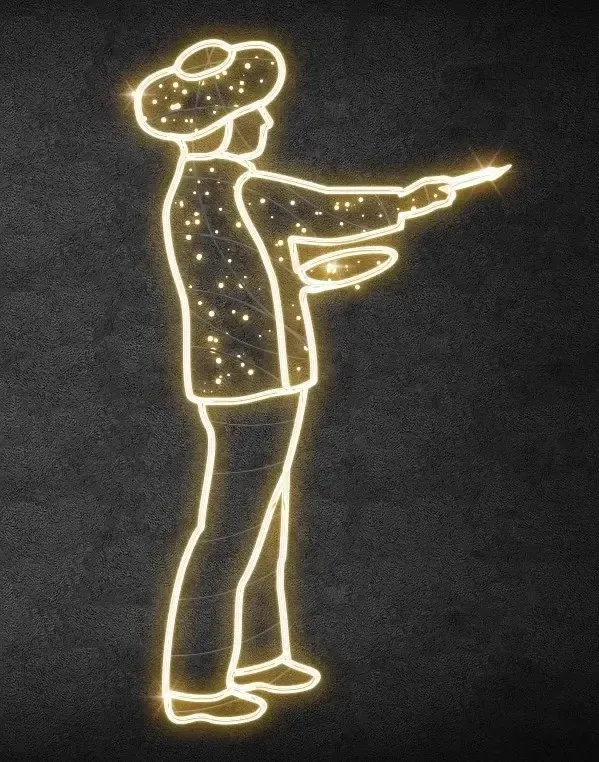 2D LED světelný malíř, 190 x 200 cm, teple bílá, 36 V, 20 W, 12 kg, 1 díl, stojící