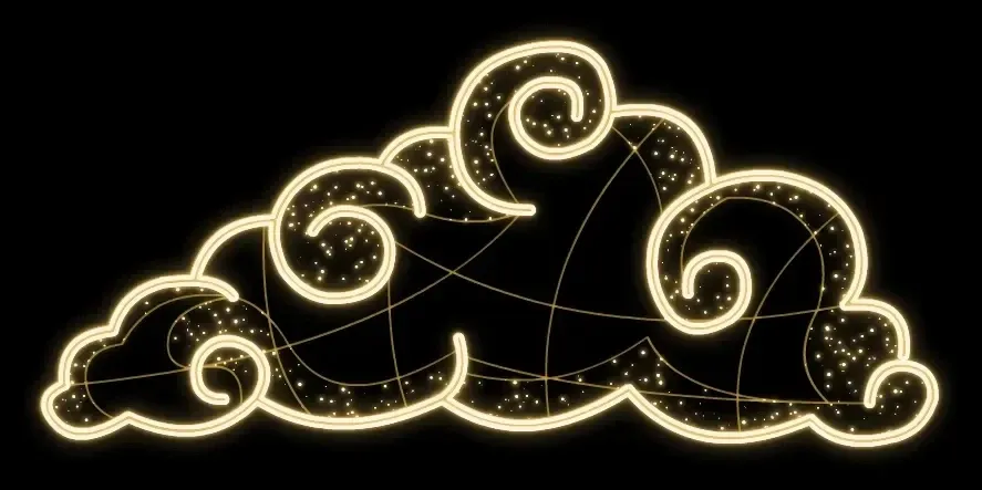 2D LED světelný obláček, 90 x 45 cm, teple bílá, 36 V, 30 W, ze 2 dílů, stojící