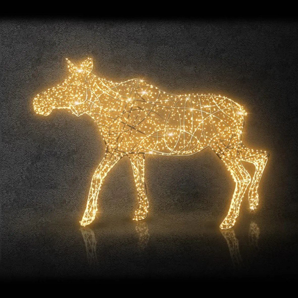 3D LED světelná losice 330 × 410 × 100 cm, teple bílá, 36 V, 65 W, 45 kg, 7 dílů, WS2B