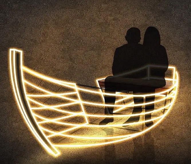 LED světelná loď, teple bílá, 36 V, 82,5 W, ze 2 dílů, WA