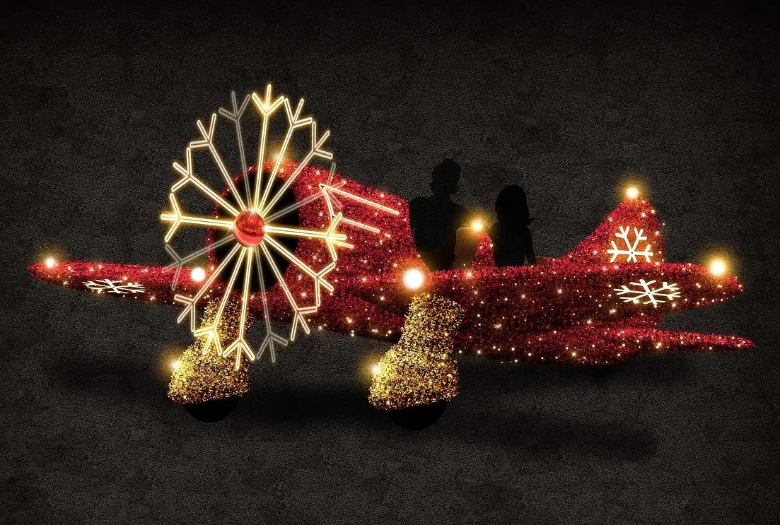 LED světelné letadlo twinkly, 36 V, 42 W, Z 12 dílů