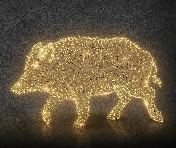 LED světelný divočák, teple bílá, 36 V, 27,8 W, ze 2 dílů, WD