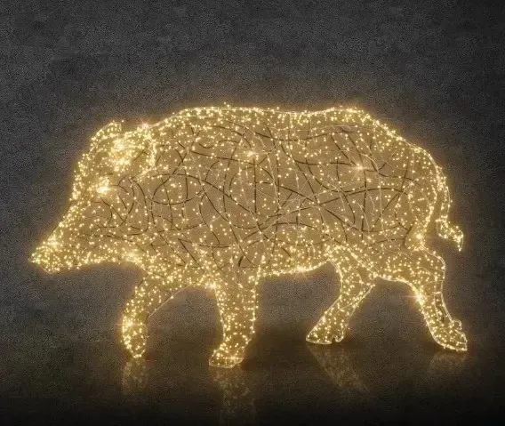 LED světelný divočák, teple bílá, 36 V, 28,2 W, ze 2 dílů, WF