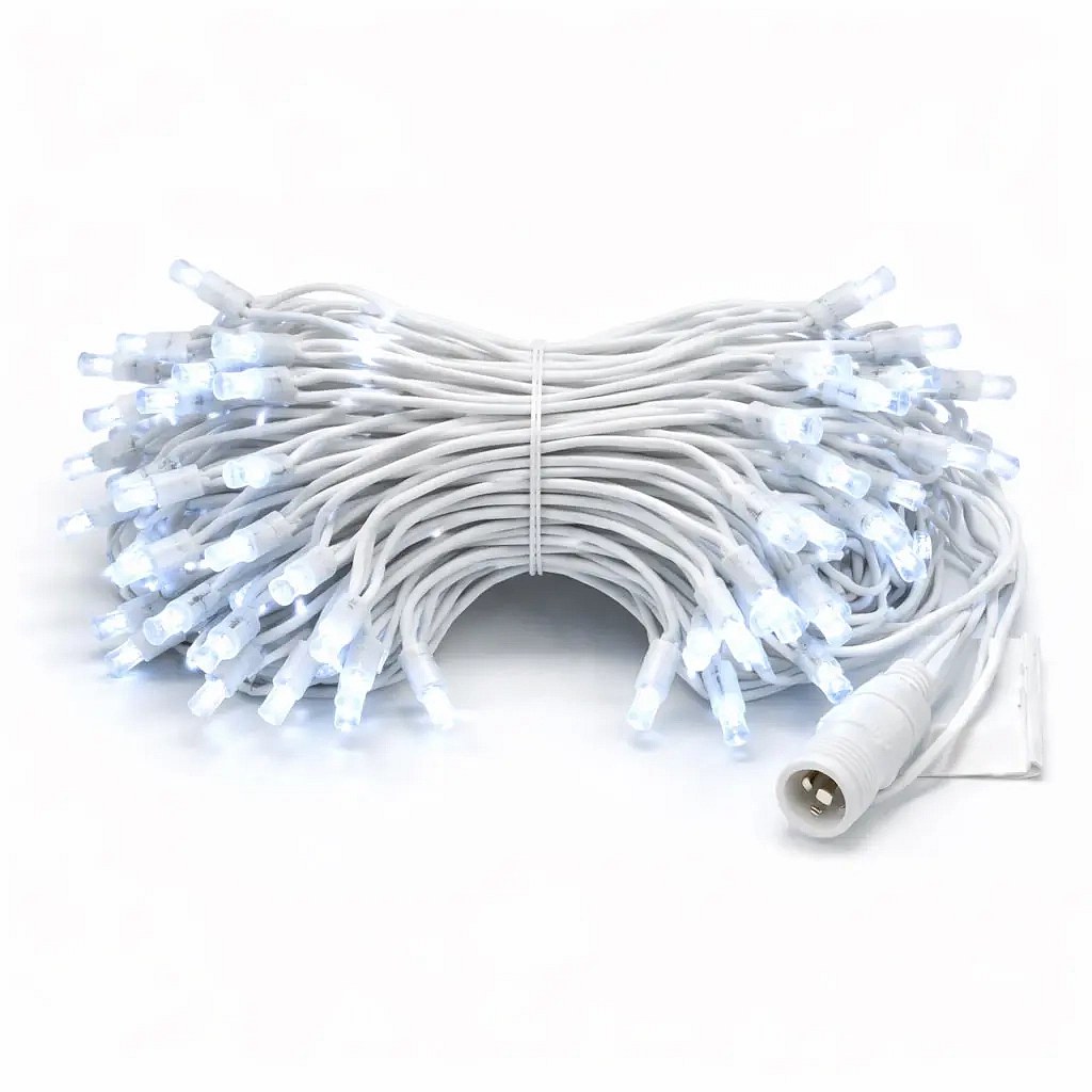 Easy Fix LED světelný řetěz 10 m, ledově bílá s FLASH, 100 diod,