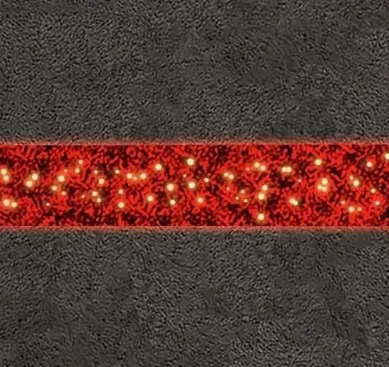 2D LED světelná stuha k mašli DZX11192WS5, červená, 3D tisk
