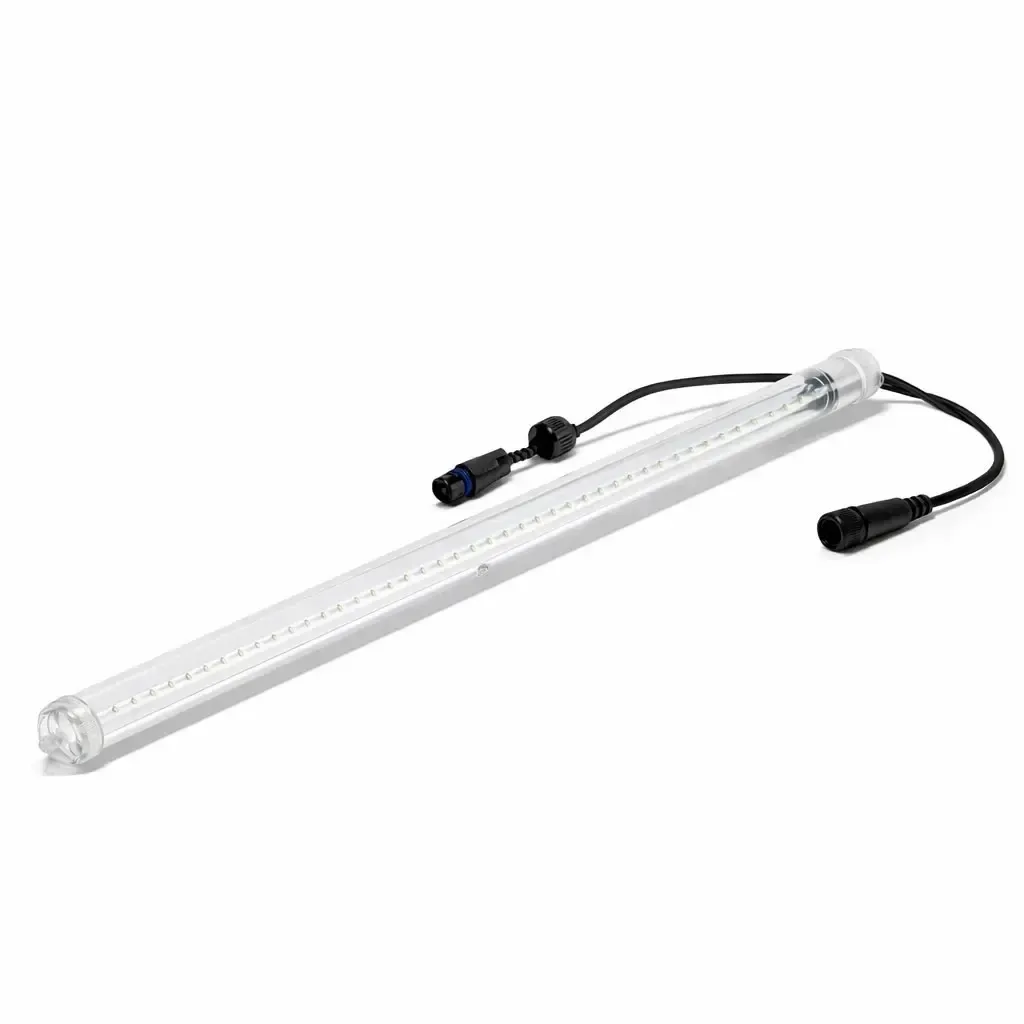 Easy Fix LED padající sníh 100 cm, ledově bílá, 200 diod, černý kabel IP67, prodlužovací