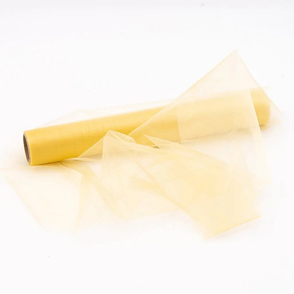 Stuha organza zlatá 36 × 920 cm