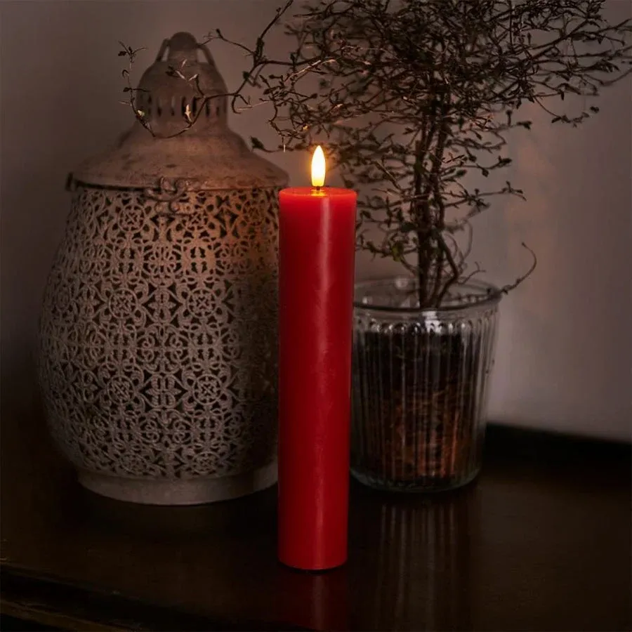 80769-voskova-led-svicka-sille-cervena-o-5-cm-25-cm