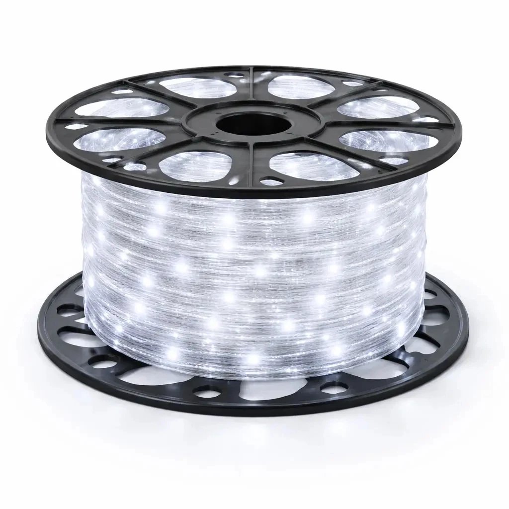Easy Fix světelná LED hadice venkovní 1 m, ledově bílá, 36 V, 30 diodmetr, průhledná hadice IP44, metráž