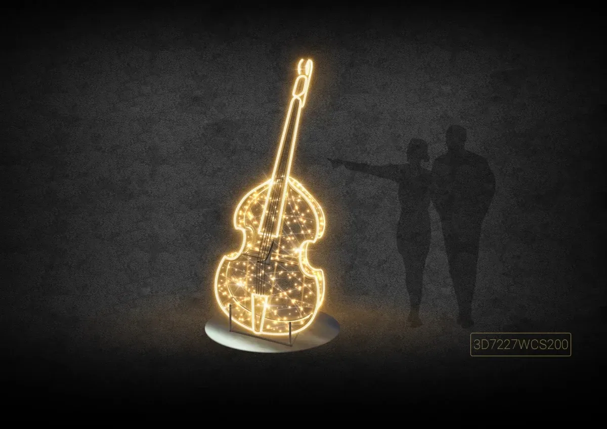 Easy Fix 3D LED světelná basa, 240 × 85 cm, teple bílá, hliník