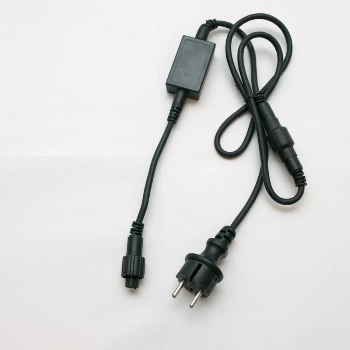 Easy Fix zdrojový kabel, exteriér, 2 m, oddělitelný ACDC, IP67, černý