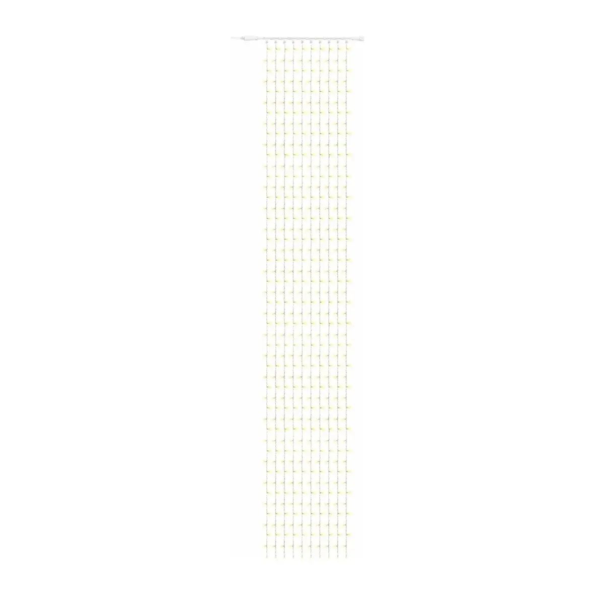 Easy Fix LED světelný závěs venkovní, 100 × 800 cm, teple bílá, 700 diod, bílý kabel, IP67, prodlužovací