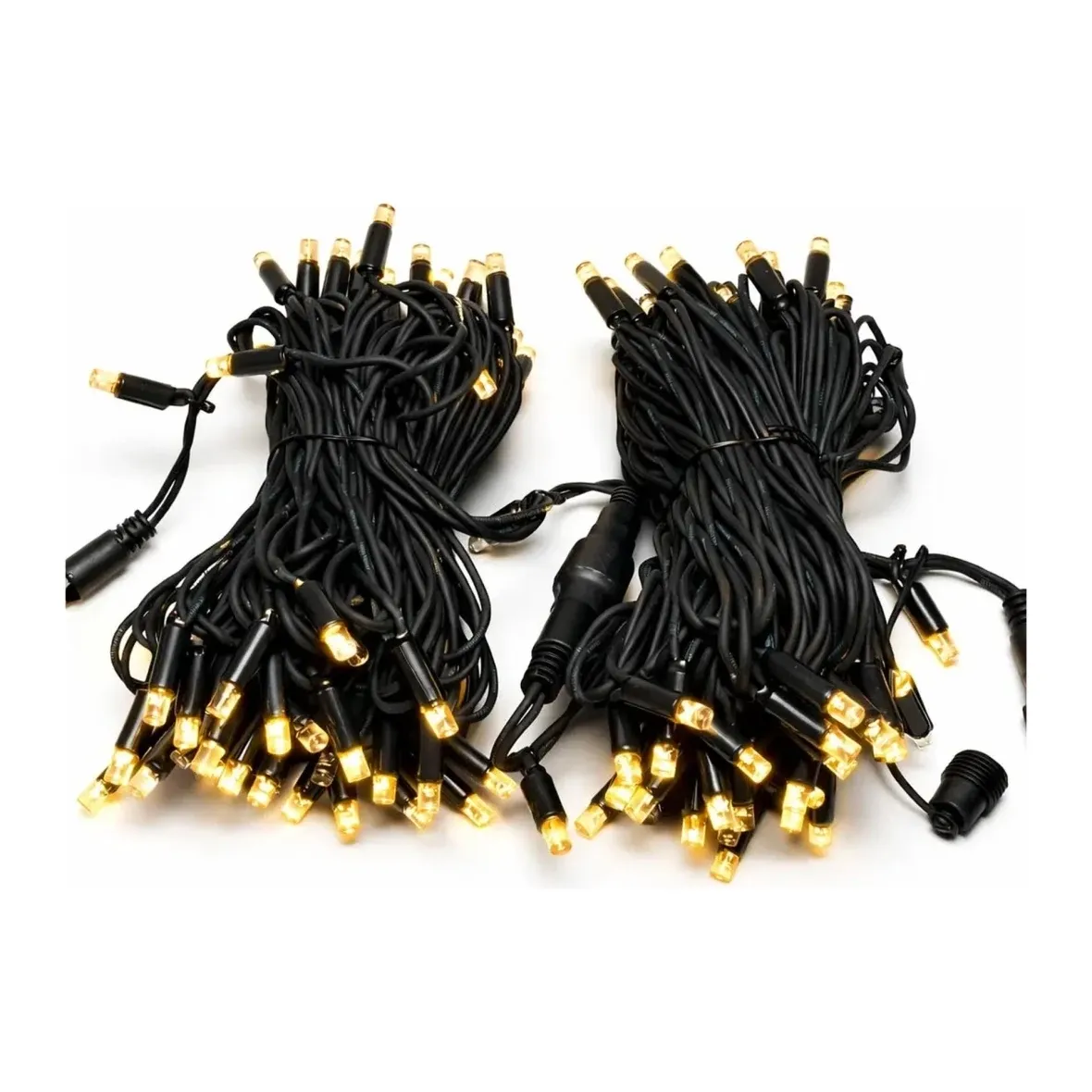 Easy Fix LED světelný řetěz, 20 m, venkovní, teple bílá s FLASH, 120 diod, černý kabel, IP67