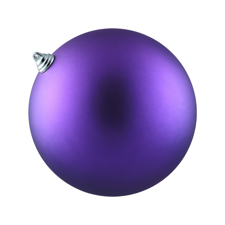 Plastová koule, prům. 20 cm, fialová, matná
