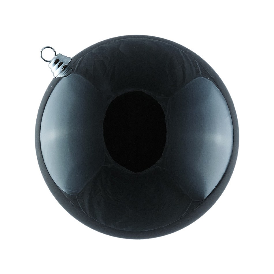 Plastová koule, prům. 30 cm, černá, lesklá