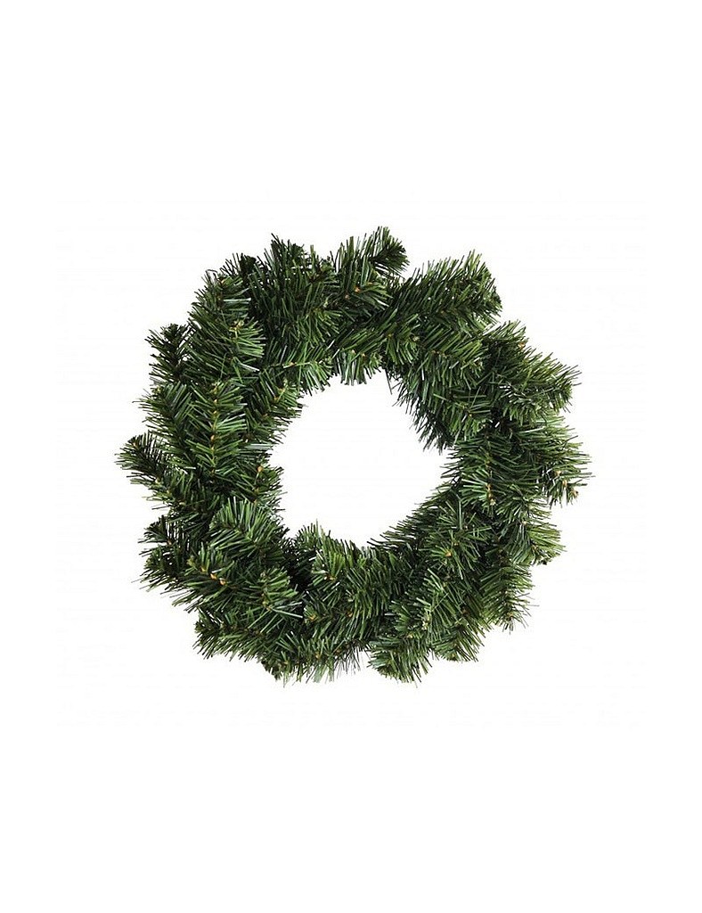 Vánoční věnec zelený, vnější prům. 30 cm, vnitřní prům. 15 cm