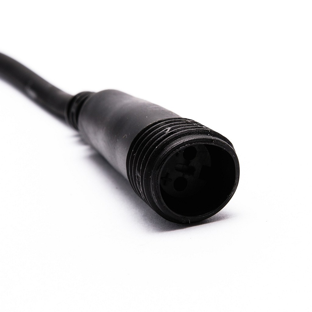 Zdrojový kabel exteriér, černý, 1,5 m, IP67, stmívač a časovač