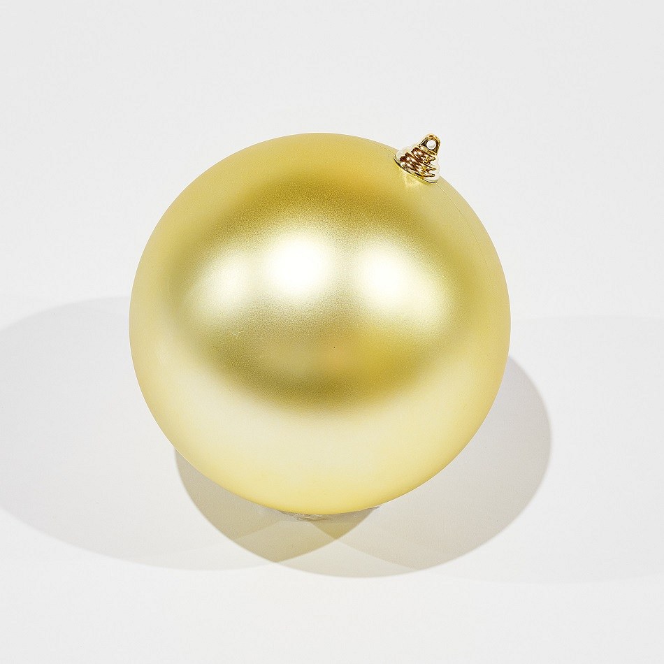 Plastová koule, prům. 20 cm, zlatá, matná