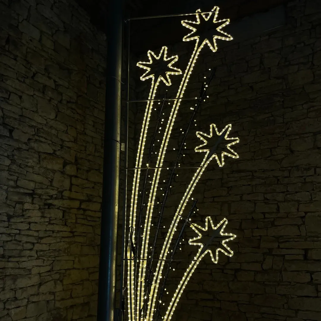 LED světelný dekor, 85 x 300 cm, teple bílá, 230V