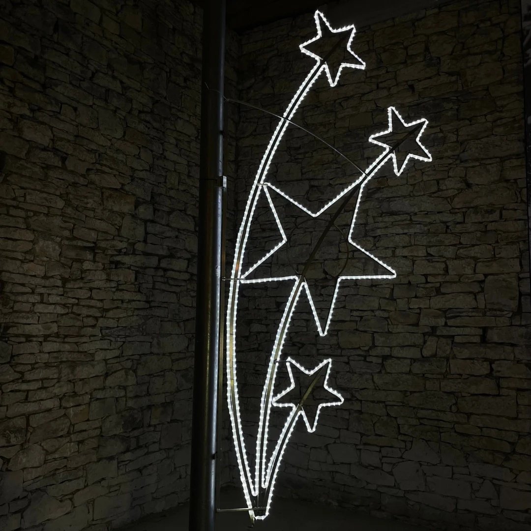 LED světelný dekor, 145 x 300 cm, ledově bílá