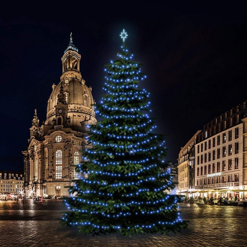 LED světelná sada na vánoční stromy vysoké 18-20 m, modrá