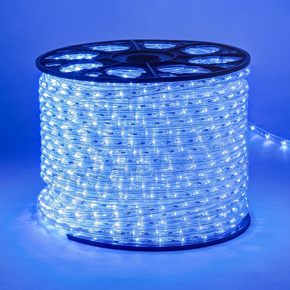 LED hadice 100 m, modrá