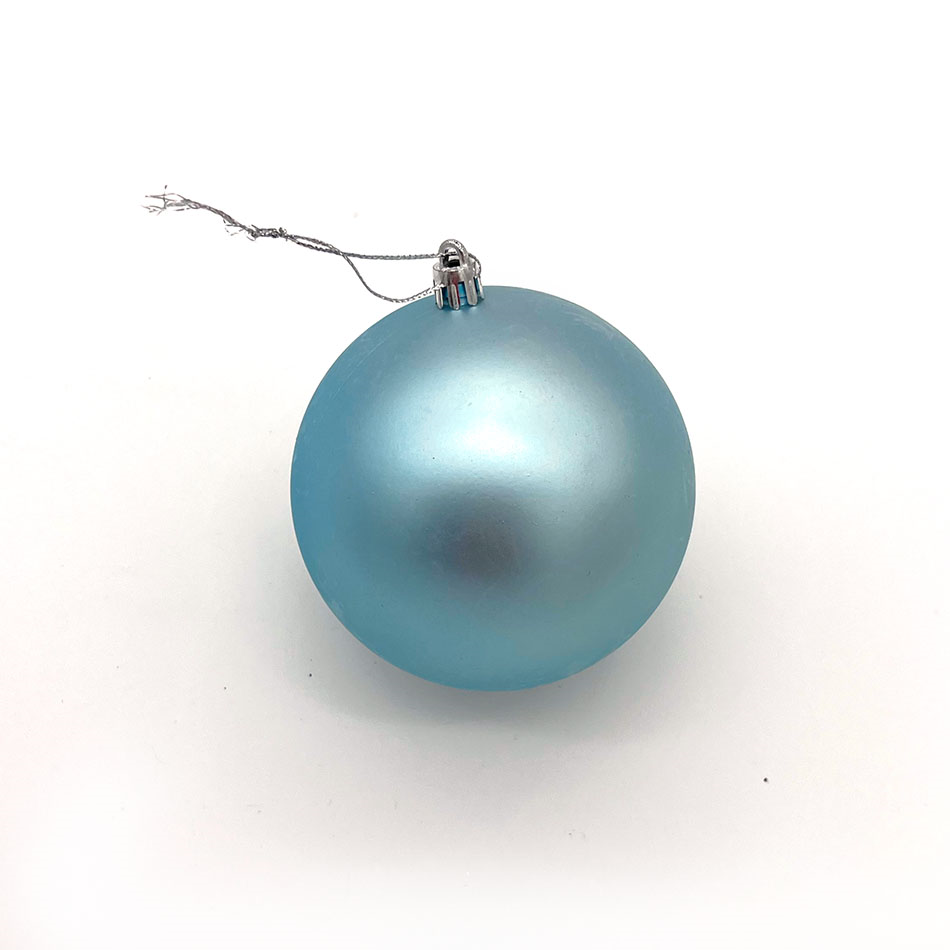 Plastová koule, prům. 10 cm, světle modrá, 6x matná