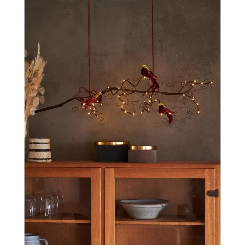 _Staženo LED světelná větev Rasmine , 90 cm, 66 LED