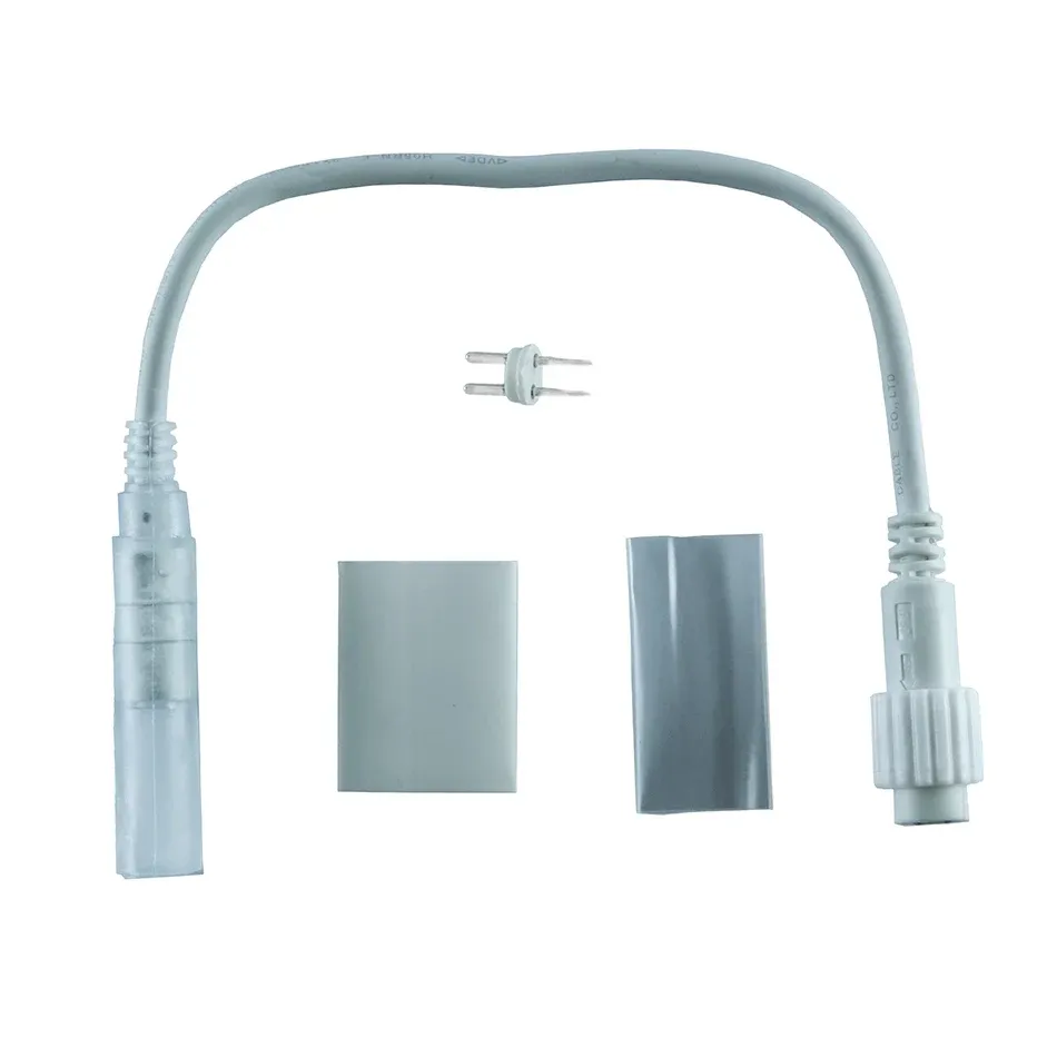 Přípojka mezi LED hadicí a Easy Fix 0,25 m, bílý, samčí, IP44