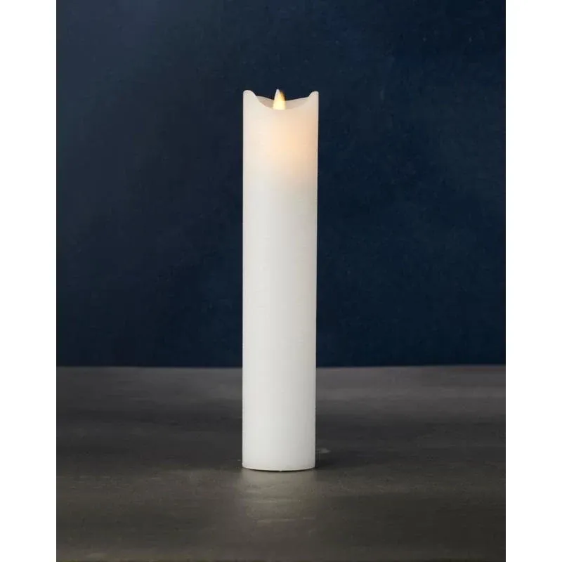 _Staženo Vosková LED svíčka Sara, 25 cm, bílá