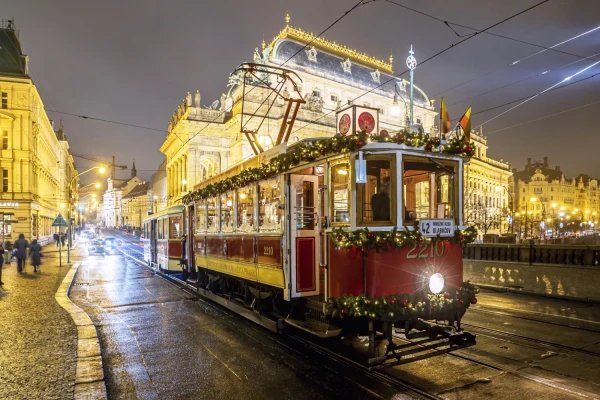 Vánoční tramvaj v Praze, foto 1