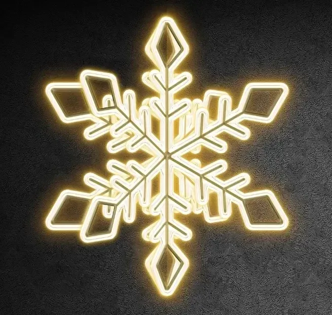 Easy Fix 3D LED světelná vločka XI, Ø 100 cm, teple bílá, hliník