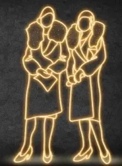 2D LED světelné dámy, 133 × 215 cm, teple bílá, stojící, 3D tisk