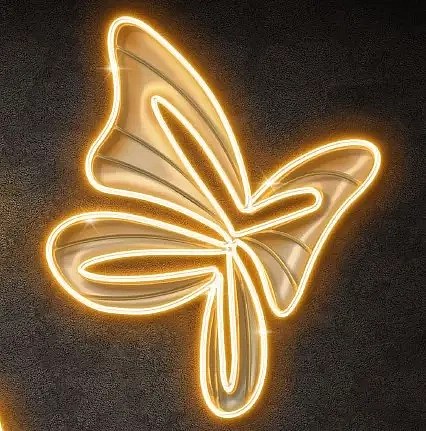 3D LED světelný motýl, teple bílá, 36V