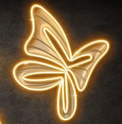 3D LED světelný motýl, teple bílá, 36V