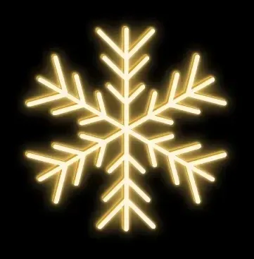 Easy Fix 2D LED světelná vločka IV., Ø 150 cm, teple bílá, závěsný, hliník