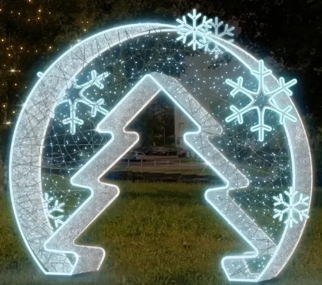 Eco Fix 2D LED světelný fotopoint, 275 cm, studená bílá s Flash, hliník
