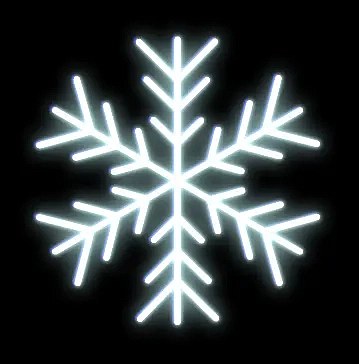 Easy Fix 2D LED světelná vločka IV., Ø 100 cm, ledově bílá, závěsný, hliník