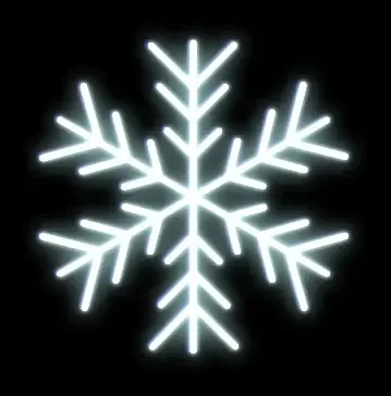 Easy Fix 2D LED světelná vločka IV., Ø 100 cm, ledově bílá, závěsný, hliník