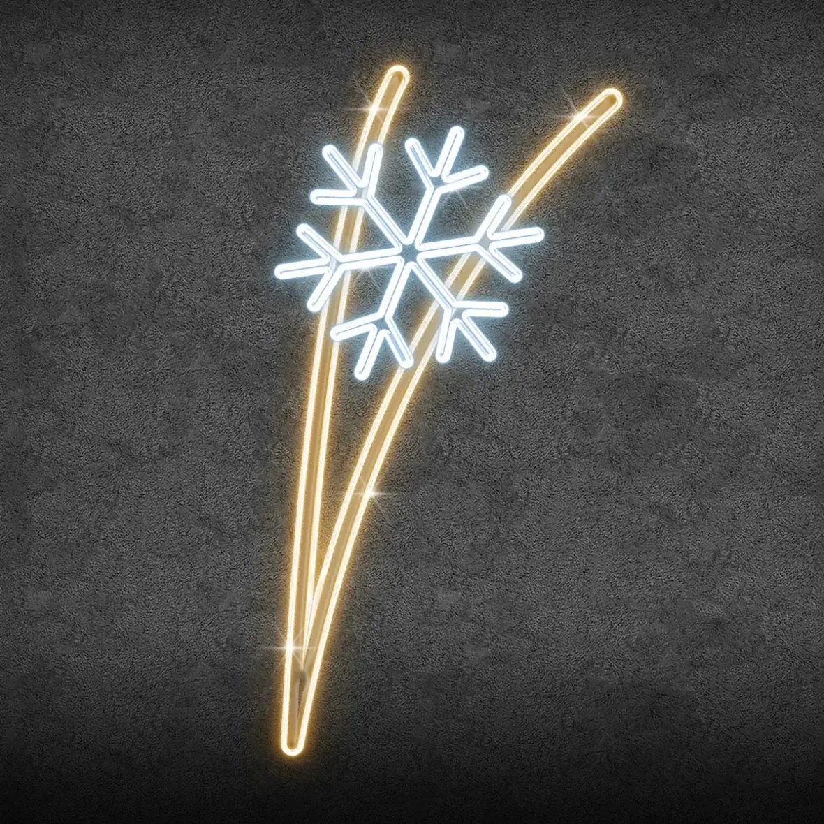 Easy Fix 2D LED světelný dekor na veřejné osvětlení 100 × 160 cm, ledově a teple bílá, hliník
