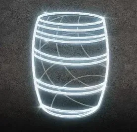 Eco Fix 2D LED světelný sud, 74 × 112 × 3 cm, ledově bílá, závěsný, 3D tisk, hliník