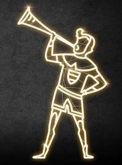 Easy Fix 2D LED světelný trubač hledící do leva, 203 × 123 × 8 cm, stojící, 3D tisk