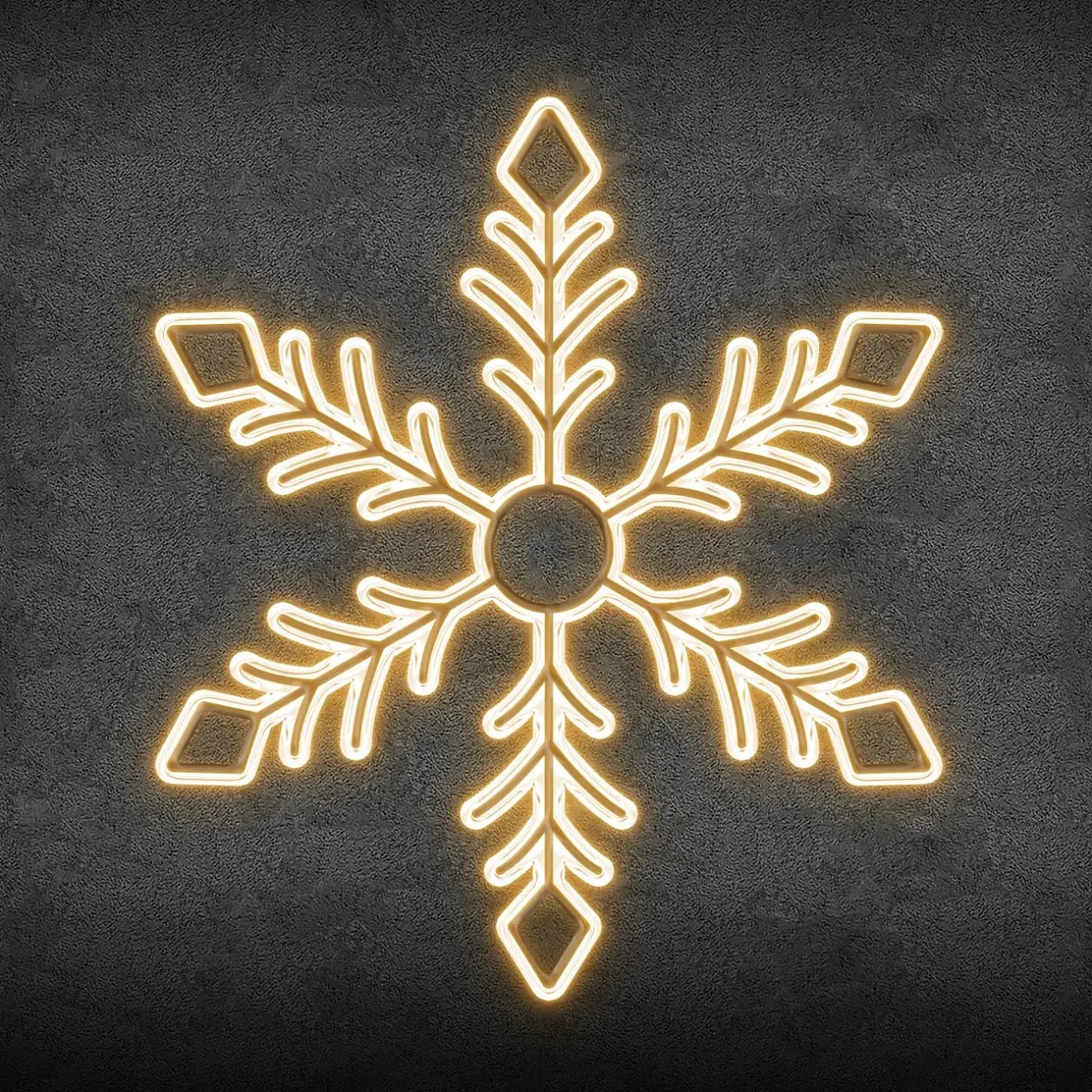 2D LED světelná vločka XXVIII, závěsná, Ø 200 cm, teple bílá, hliník