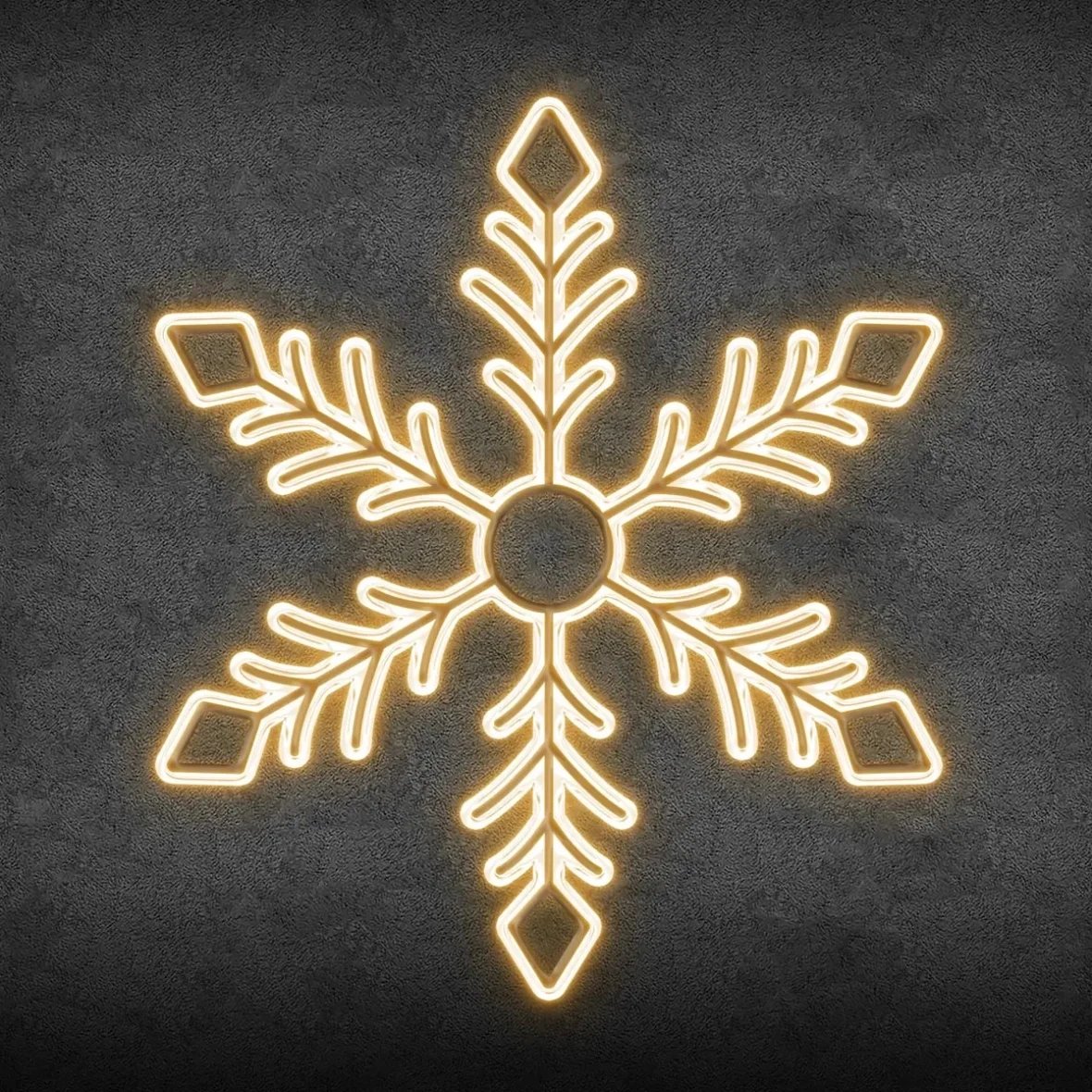 2D LED světelná vločka XXVIII, závěsná, Ø 200 cm, teple bílá, hliník